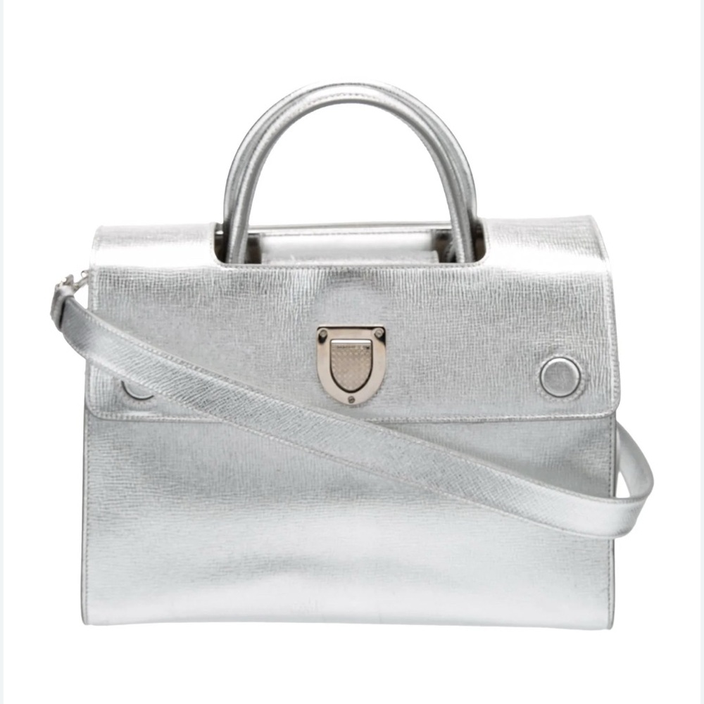 AUTH Christian Dior CD Diorever Metallic Handbag